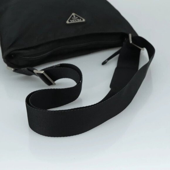 PRADA Shoulder Bag Nylon Black Auth 107269 - Picture 8 of 16